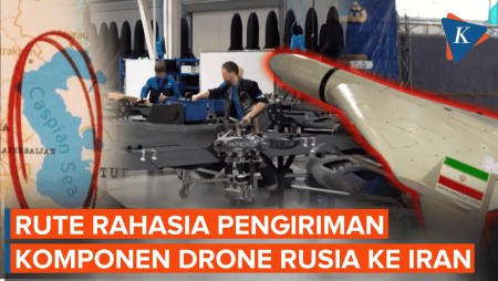 Cara Iran Dapat Pasokan Komponen Drone Dari Rusia, Pakai Jalur Laut Yang Sulit Ditembus AS