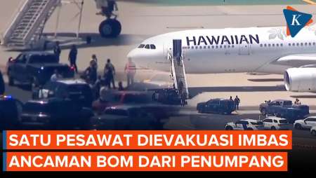 Gara-gara Penumpang Sebut Ada Bom, Seisi Pesawat Dievakuasi