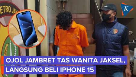 Pengemudi Ojol Jambret Tas Di Jaksel, Langsung Kuras ATM Untuk Beli IPhone 15