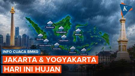 Prediksi Cuaca BMKG Jakarta & Yogyakarta Hujan Hari Ini