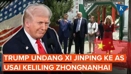 Momen Trump Undang Xi Jinping ke AS Usai Keliling Kompleks “Rahasia” Zhongnanhai