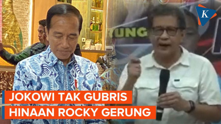 Jokowi Anggap Hinaan Rocky Gerung Hal Kecil...