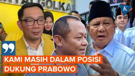 Ridwan Kamil Jadi Kandidat Cawapres Ganjar, Golkar Pastikan Tetap Dukung Prabowo