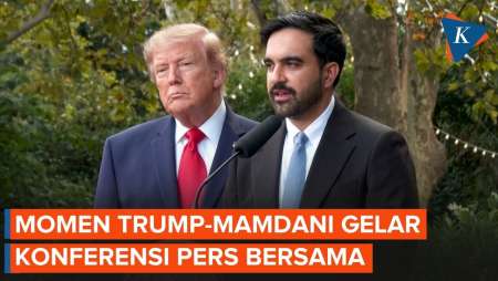 Ekspresi Trump Saat Konferensi Pers Dengan Zohran Mamdani