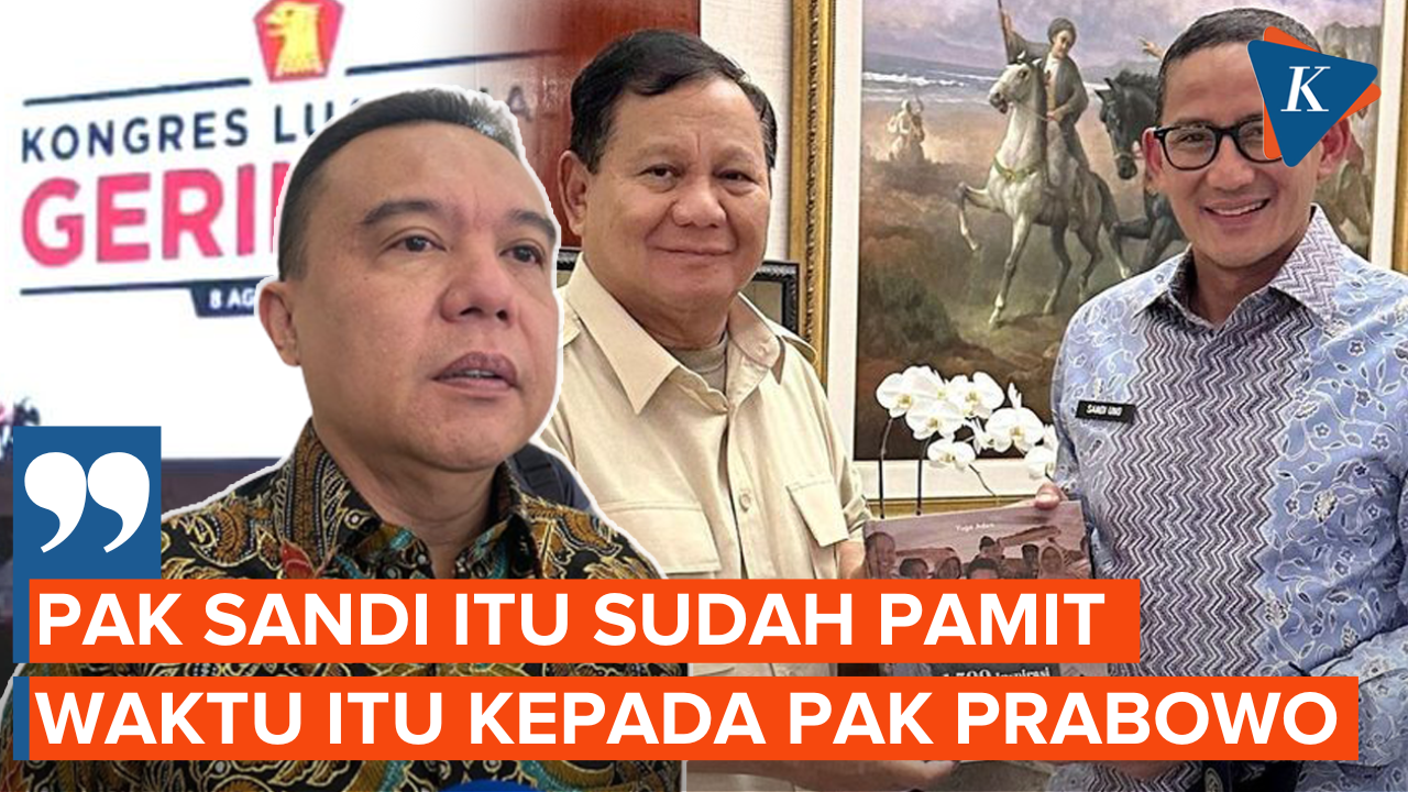 Dasco Sebut Sandiaga Sudah Pamit dengan Prabowo