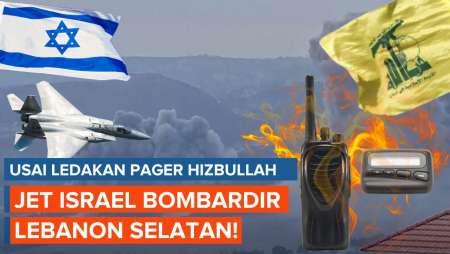 Jet Israel Bombardir Lebanon Selatan Usai Insiden Ledakan Pager