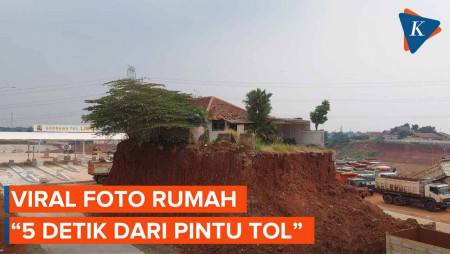 Penampakan Satu-satunya Rumah di Pintu Tol Limo Depok yang Akhirnya Dibongkar