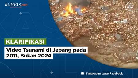 [KLARIFIKASI] Video Tsunami di Jepang pada 2011, Bukan 2024