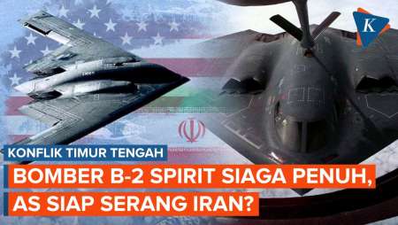 AS-Iran Panas: Bomber B-2 Spirit Siaga Penuh Siap Serang Nuklir Teheran?