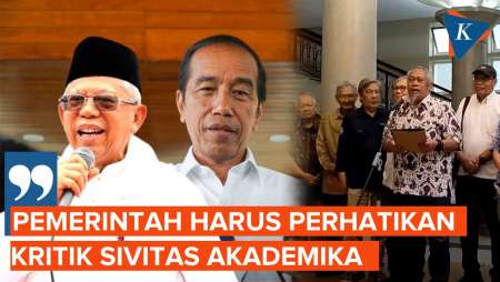 Jokowi Banjir Kritik dari Kampus, Ma'ruf Amin: Pemerintah Harus Memperhatikan