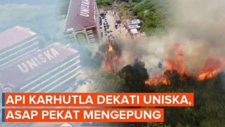 Kronologi Api Karhutla Dekati Kampus Uniska Kalimantan Selatan