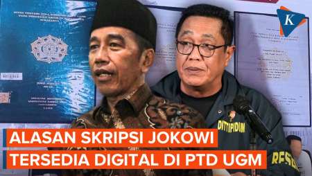 Alasan Skripsi Jokowi Satu-satunya Karya Sebelum 1990 yang Tersedia Digital di PTD UGM