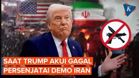 Trump Akui Gagal Persenjatai Demonstran Iran, Klaim Disabotase Milisi Kurdi