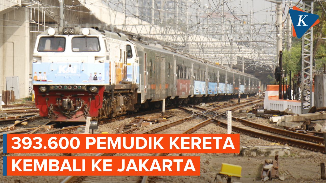 Hampir 400.000 Pemudik Kereta Telah Kembali ke Jakarta