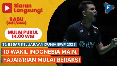 Jadwal Siaran Langsung Kejuaraan Dunia BWF 2023, 10 Wakil Indonesia…