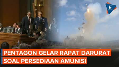Pentagon Gelar Rapat Darurat Usai Trump Murka Soal Amunisi Menipis