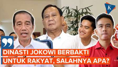 Tanggapi Dinasti Politik Jokowi, Prabowo: Semua Dinasti Kok, Cari Positifnya...