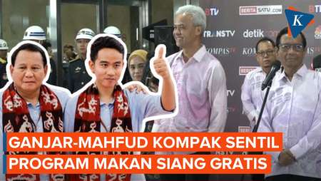 Kala Program Makan Siang Gratis Prabowo-Gibran Panen Sentilan dari Ganjar-Mahfud