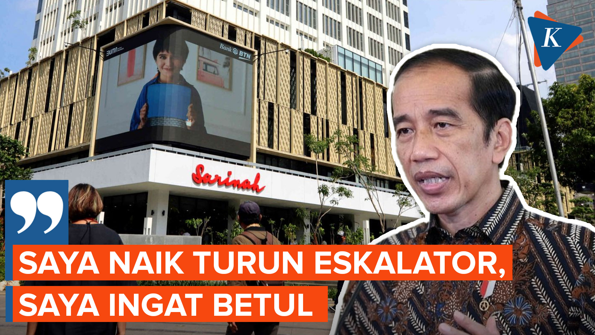 Jokowi Kenang Momen Naik Eskalator saat Resmikan Wajah Baru Sarinah