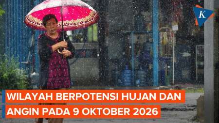 BMKG Peringatkan Hujan Lebat Dan Angin Kencang 9 Oktober 2026, Di Mana Saja?