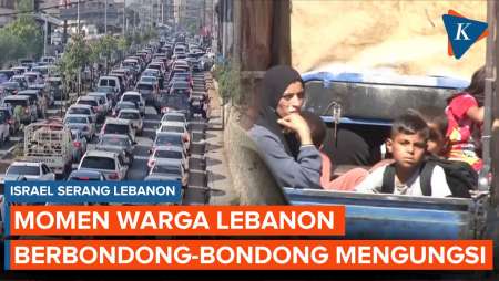 Kepanikan Warga Lebanon di Tengah Serangan Besar-besaran Israel