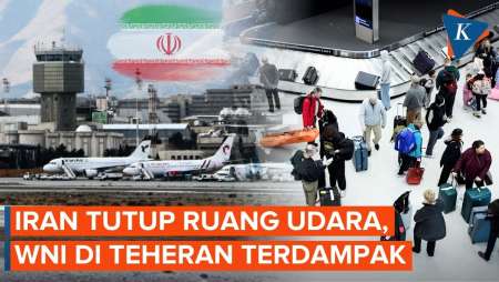 Dihujani 170 Serangan AS Dalam 2 Hari, Iran Tutup Seluruh Ruang Udaranya