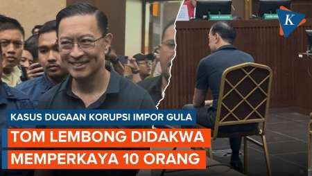 Tom Lembong Didakwa Memperkaya 10 Orang Senilai Rp 515 Miliar karena Izinkan Impor Gula