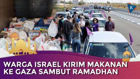 Momen Sekelompok Warga Israel Nekat Dekati Gaza, Kirim Makanan Sambut Ramadhan