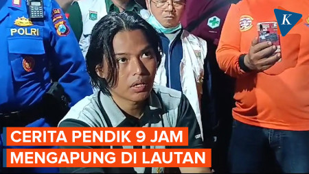 Cerita Pendik 9 Jam Mengapung di Laut dan Saksikan 2 WNA Terseret Ombak