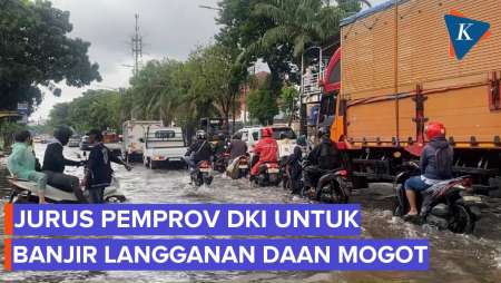 Pemprov Punya Cara Baru Cegah Banjir Langganan Jalan Daan Mogot