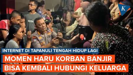 Momen Haru Korban Banjir Sumatera Bisa Hubungi Keluarga Setelah Internet Di Tapanuli Hidup Lagi
