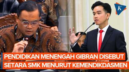 Kemendikdasmen Nyatakan Pendidikan Menengah Gibran Setara SMK