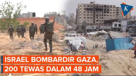Israel Terus Gempur Gaza, Tewaskan 200 Warga Palestina dalam 48 Jam