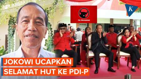 Jokowi Ucapkan Selamat Ulang Tahun ke-52 untuk PDI-P