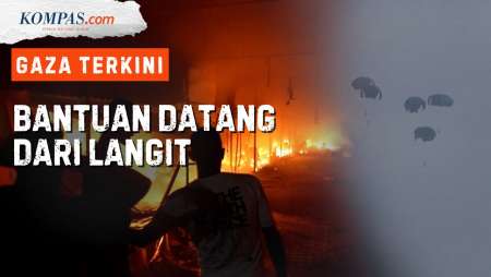 [FULL] Kondisi Gaza Terkini: Asap Mengepul, Bantuan Datang dari Langit