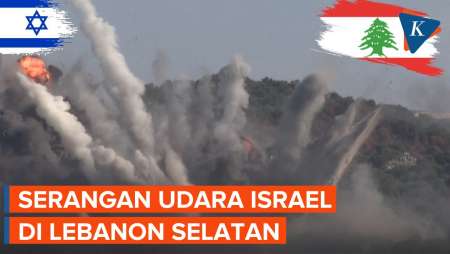 Detik-detik Israel Lancarkan Serangan Udara di Lebanon Selatan