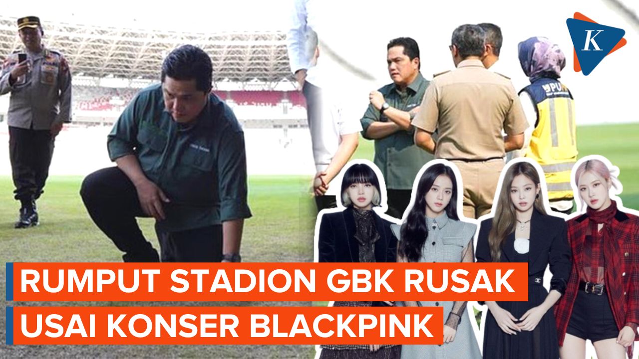 Rumput Stadion Rusak, Erick Thohir Larang Segala Bentuk Kegiatan di GBK