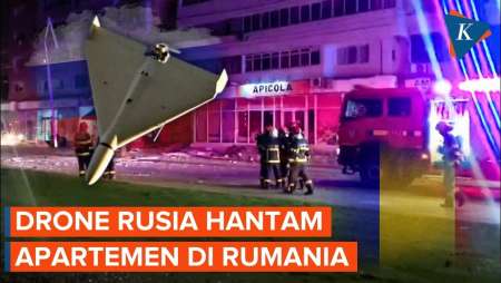 Drone Rusia Hantam Apartemen Di Rumania, 2 Jet Tempur F-16 Dikerahkan