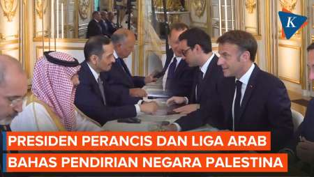 Macron dan Menteri-menteri Negara Arab Bahas Solusi Palestina