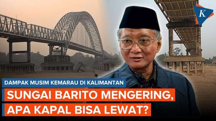 Sungai Barito Kering Kerontang, Menteri PU Ngotot: Kapal Masih Bisa Lewat!