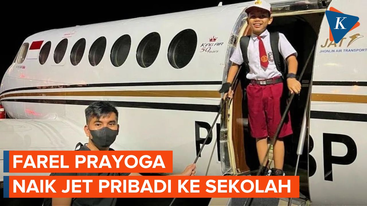 Penjelasan Soal Video Viral Farel Prayoga Berangkat Sekolah Naik Jet Pribadi