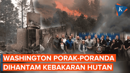 Potret Washington Porak-poranda Dilahap Kebakaran Hutan, 600 Rumah Hancur!