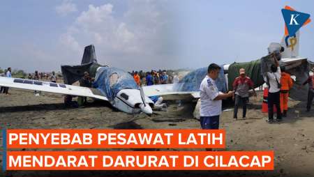 Pesawat Latih Siswa Libya Mendarat Darurat di Pantai Cemara Sewu Cilacap, Ini Penyebabnya