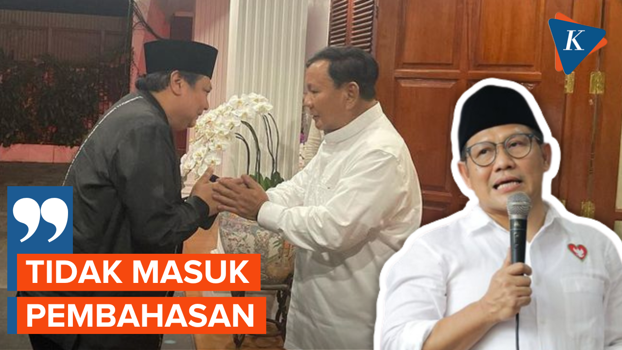 Cak Imin Tertawa Saat Ditanya soal Wacana Duet Prabowo-Airlangga