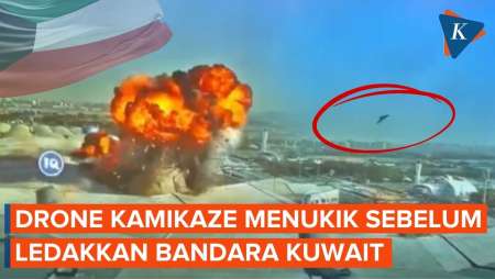 Detik-detik Ledakan Di Bandara Kuwait Diduga Drone Iran