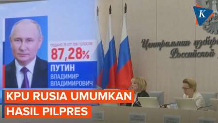 Putin Resmi Menang Pilpres Rusia, Berkuasa untuk Periode Kelima