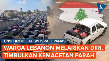 Panik! Ribuan Warga Melarikan Diri dari Lebanon Usai Serangan Brutal Israel, Macet di Mana-mana