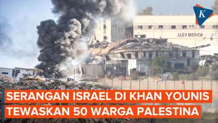 50 Warga Palestina Jadi Korban Serangan Bom Israel di Khan Younis