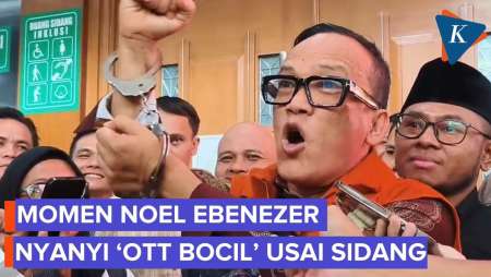 Usai Sidang, Noel Ebenezer Nyanyi Sindir KPK Soal OTT