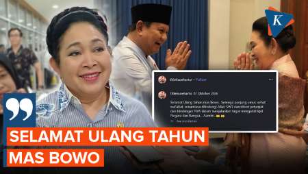 Titiek Soeharto Ke Prabowo: Selamat Ulang Tahun Mas Bowo, Semoga Panjang Umur Dan Sehat